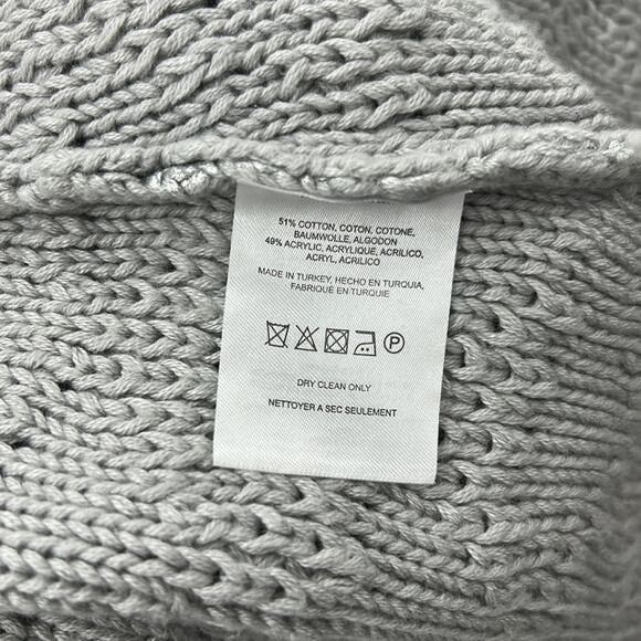 Anthropologie Moth Sana Foiled Silver Metallic Knit Tank Top XS X-Small Anthro - Picture 7 of 8